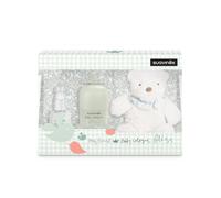 Suavinex, Regalo Bebé Baby Cologne 100 ml + Formato viaggio 50 ml + Peluche | Colonia per bimbi e neonati, basso contenuto di alcol