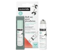 Suavinex, Roll On Post Punture di Zanzare, Piante e Meduse, Senza Alcool, Senza Ammoniaca, per Pelli Sensibili, Gravidanza e Allattamento, Neonati +6 Mesi, Allevia il Dolore e Lenisce la Pelle, 15 ml