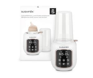 Suavinex Scaldabiberon e Sterilizzatore 2 in 1, per ciucci e biberon, pappe | Sterilizza Biberon e Ciucci, Scalda e Scongela, Modalità Rapida, Spegnimento Automatico, Facile da Usare