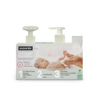 Suavinex, Set Cambio Pannolino 3 step, Acqua Micellare, Linimento, Pomata | Routine completa in 3 passaggi, pulisce, protegge, ripara, adatta a pelli sensibili e neonati, testata, pH bilanciato
