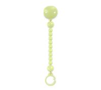 Suavinex, Spilla con Clip in Silicone, Ciuccio con Catenella in Silicone in Un Pezzo, +0 Mesi, Tocco Flessibile e Piacevole, Color Essence, Lime