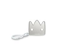 SUAVINEX Spilla per ciucci con pinza per bambini + 0 mesi Spilla gioiello effetto metallizzato argento spilla a forma di corona, argento