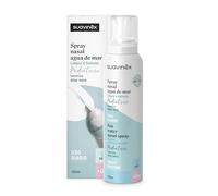 Suavinex, Spray Nasale per Neonati con Acqua di Mare, Spray Pediatrico, Adatto a Neonati, Isotonico, per Igiene Quotidiana, Lavaggi Nasali, Deterge e Idrata, con Aloe Vera, Delicato, 120 ml Suavinex