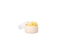 Suavinex Spugna per Neonato, Naturale, Adatta per Pelli Sensibili, Marina, Morbidissima e Assorbente, con Custodia Cestello Portaoggetti, Colore Giallo