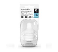 Suavinex Tettarelle Simmetriche in Silicone SX Pro Flusso Medio 3 Mesi Anticolica