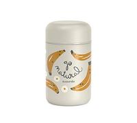 Suavinex, Thermos per Pappe per Neonato. Thermos in Acciaio Inox con Chiusura Ermetica. Per Pasti Caldi e Freddi. 400 ml. Design a Banana, Colore Grigio