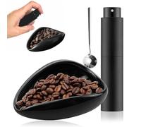 suaywo Tazza per il Dosaggio del Caffè in Grani in Ceramica Vassoio per il Dosaggio del Caffè con Spray per Bottiglia Accessori per Caffè Adatta per Sala da Tè, Hotel, Sala da Pranzo