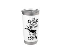 Subacqueo Immersion Closer To Bottom Further From Idiots Bicchiere termico in acciaio inox doppia parete