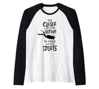 Subacqueo Immersion Closer To Bottom Further from Idiots Maglia con Maniche Raglan