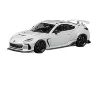 Subaru BRZ Wide Body Conversion Con Ruote Sostitutive In Scala 1 64 Modello Di Auto In Lega Verniciata Di Bianco Macchinine Mini Auto