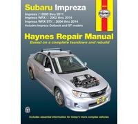 Subaru Impreza (02-11), Impreza WRX (02-14) & Impreza WRX STI (04-14 (Tascabile)