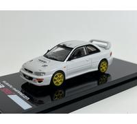Subaru Impreza 22B Sti Bianco Personalizzato Versione Rally Basi Auto 1:64