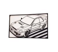 Subaru Impreza 22B STI GC Decorazione Parete Acciaio - WRC Legend Wall Art...