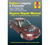 Subaru Legacy & Forester covering Legacy (2000-2009) & Forester (2000-2008), inc. Legacy Outback & Baja Haynes Repair Manual (USA)