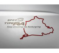 SUBARU OEM Impreza GC8 WRX STI Spec C Type RA Decal Sticker Emblem Nurburgring
