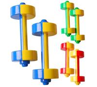 Subbells per bambini set 3 paia 7.87x3.15 Piccolo educativo sicuro per bambini set di pesi con giocattoli di fitness per ragazzi e ragazze, giocattolo di manubrio baby manubri
