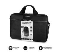 Subblim Briefcase Select Pack con mouse wireless - fino a 156 pollici - Interno imbottito e rinforzato - Scomparto separato per NEW