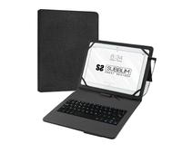 Subblim Keytab Pro USB - Teclado con Funda Universal para Tablets - Comodidad y Flexibilidad al Escribir - Angulo Ideal para Es