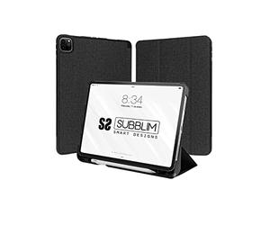 SUBBLIM Custodia per tablet iPad Pro 11" 2021/20/18, chiusura magnetica, porta di ricarica USB, resistente agli urti, due angoli di visione, auto-sonno, nero
