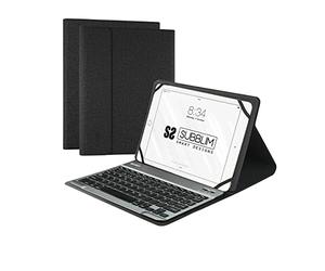 SUBBLIM Funda con Teclado Keytab Pro Bluetooth para Tablets de 10.1"/ Negra