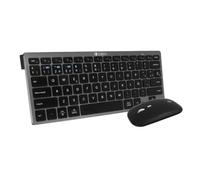 Subblim Multi-Device Combo - Tastiera e Mouse - Tecnologia wireless Bluetooth e radiofrequenza 2.4G - Mouse con batteria ricari