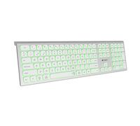 Tastiera senza fili spagnola Subblim Master argento e bianco - SUBKB-3MIE300