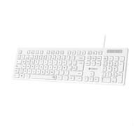 Subblim Tastiera SUBKBC-0SSK51 USB QWERTY Spagnola Business Slim Silenziosa Nero/Bianco