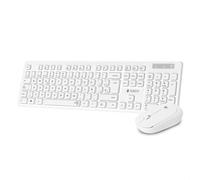 Subblim Combo Business Slim - Teclado y ratón inalámbricos - Ergonomía y silencio - 24G - Color Blanco