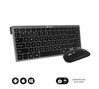 Subblim Combo Multidispositivo - Teclado y Ratón - Tecnología inalámbrica Bluetooth y radiofrecuencia 2.4G - Ratón con bate