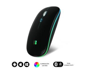 SUBBLIM SUBMO-LDFLAT1 mouse Ambidestro RF Wireless + Bluetooth + USB Type-A Ottico 1600 DPI