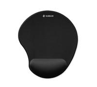 SUBBLIM Tappetino per mouse Ergo NEOGEL - 245 × 215 mm, poggiapolsi in gel raffreddante, superficie Lycra ultra sottile, base PU antiscivolo, ergonomia e sollievo tunnel carpale