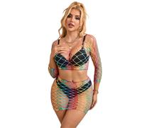 Subblime 952440 - set intimo rete arcobaleno - taglia S-L