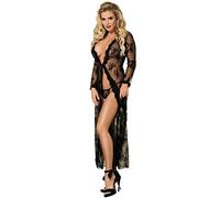 SUBBLIME - BABYDOLL E PERIZOMA PEIGNOIR DISEGNO FLOREALE TAGLIA UNICA