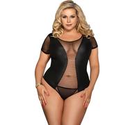 Subblime queen plus fetish teddy manica corta