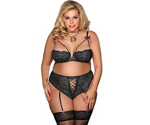 Subblime Queen Plus Size Subblime Queen Plus Set reggiseno e collant con reggicalze 100 g