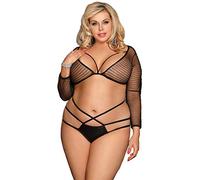 Subblime Queen Plus Size Subblime Queen Plus Set Top e Collant Bretelle 100 g