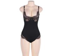 Subblime queen plus teddy con trasparenti e frange nere