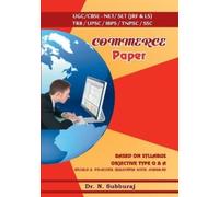 Subburaj N Commerce Paper II & III - UGC/CBSE-NET/SET (JRF & LS) TRB (Tascabile)
