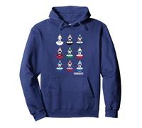 Subbuteo Team Figures with White Logo Felpa con Cappuccio, Unisex per Adulti, Navy, M