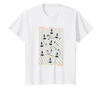 Subbuteo The Play with Yellow Logo Maglietta, Bambini, Bianco, 8 Anni