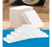 SUBCULTUREPICK Confezione da 100 spugne magiche in melammina, spugnette in schiuma, multifunzionali, per la pulizia della casa, per cucina, mobili, vasca da bagno, bagno, detergente per pareti, scarpe