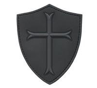 Subdued ACU US Navy Seals DEVGRU Crusaders Templar Knight Cross Morale PVC 3D Touch Fastener Patch