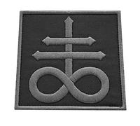 Subdued Leviathan Cross Crux Satanus Satan Demon Symbol Morale Embroidered Fastener Patch