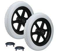 SUBECO 12 1 / 2x2 1/4 "Ruote Posteriori (Paio), Ruota di Ricambio Posteriore per sedie a rotelle manuali, Pneumatici Solidi Non Pneumatici Grigio