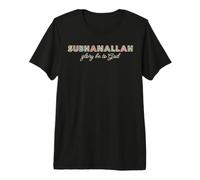 Subhanallah Islamico Gloria a Dio Colorato Ramadan Eid Maglietta Premium