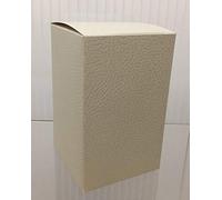 Subito disponibile 20 Pezzi Pelle Bianca Scatola Pieghevole 8x8x13 cm
