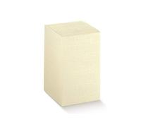 Subito disponibile 20 Pezzi Seta Avorio Scatola pighevole 10X10X12 cm