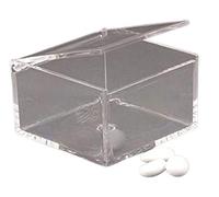 Subito disponibile 5 PEZZI Scatola in plexiglass portaconfetti quadrata 10x10x6