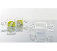 Emmebi Scatole bomboniera Portaconfetti Caramella plexiglass trasparenti 4x4x4 50 pz