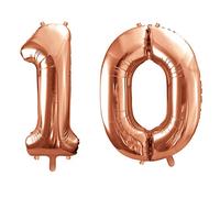 Subito disponibile Pallone Palloncino Gigante in Foil Mylar 86 cm Numero 10 Dieci Colore RO